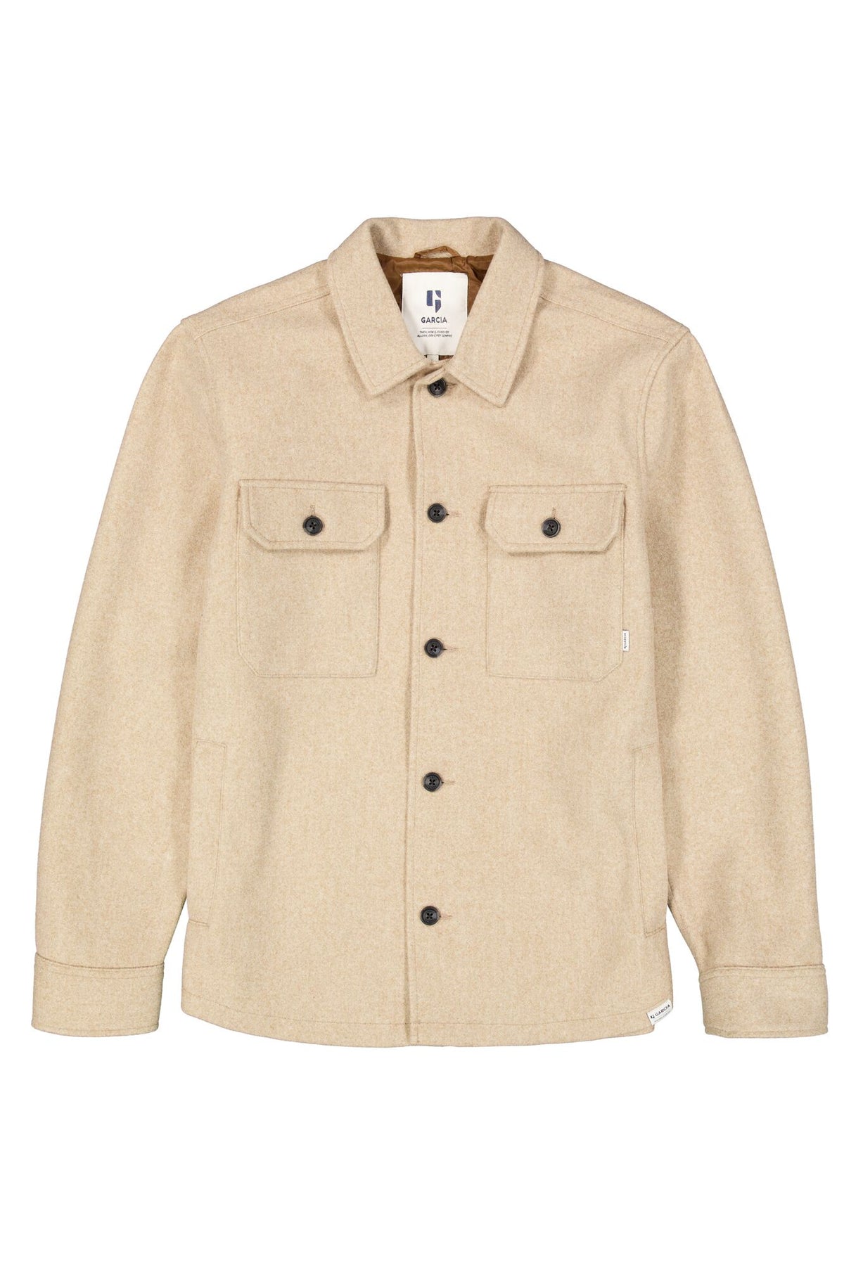 Garcia Jeans Sobrecamisa Melange Roast Cashew