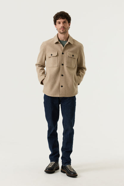 Garcia Jeans Sobrecamisa Melange Roast Cashew