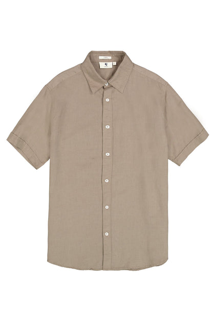 Garcia Jeans Camisa Manga Corta de Lino Bungee Cord