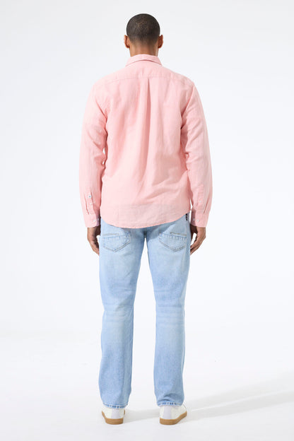 Garcia Jeans Camisa de Lino Pink