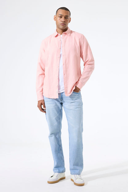 Garcia Jeans Camisa de Lino Pink