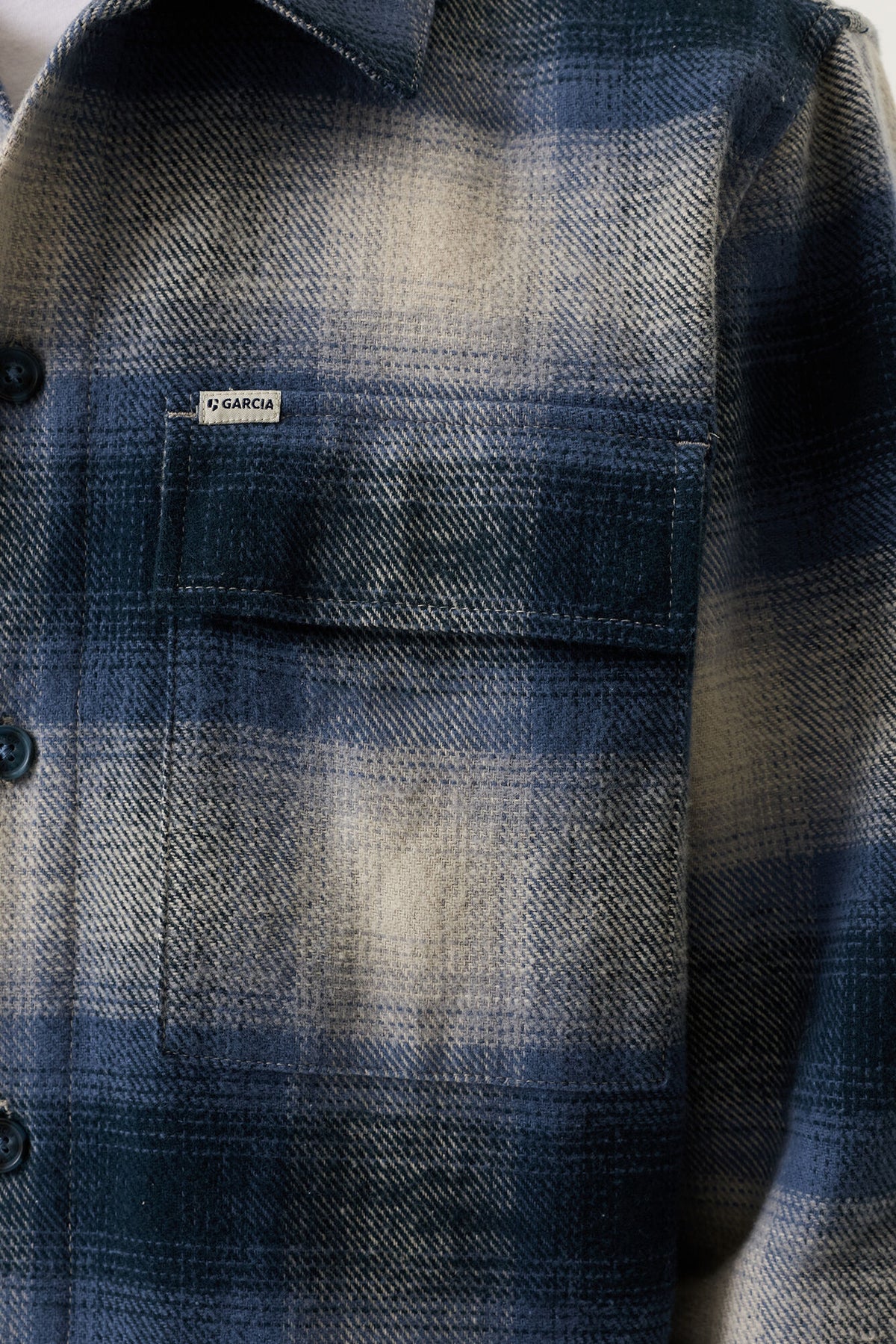Garcia Jeans Sobrecamisa a cuadros Dark Navy