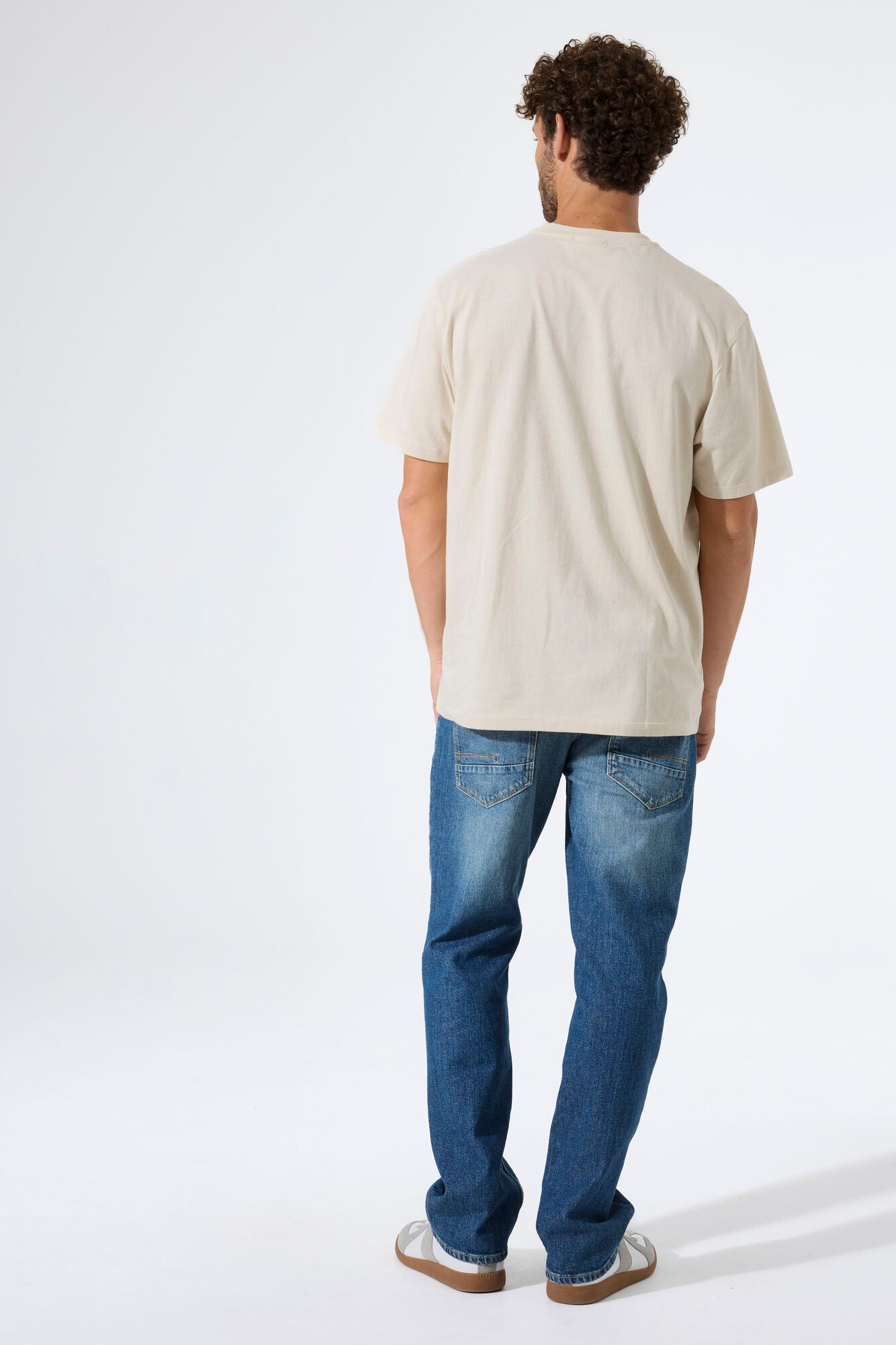 Garcia Jeans Camiseta Cuello Redondo Bone