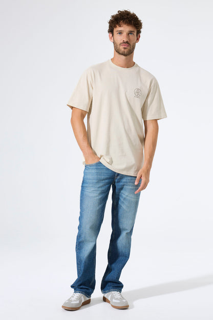 Garcia Jeans Camiseta Cuello Redondo Bone
