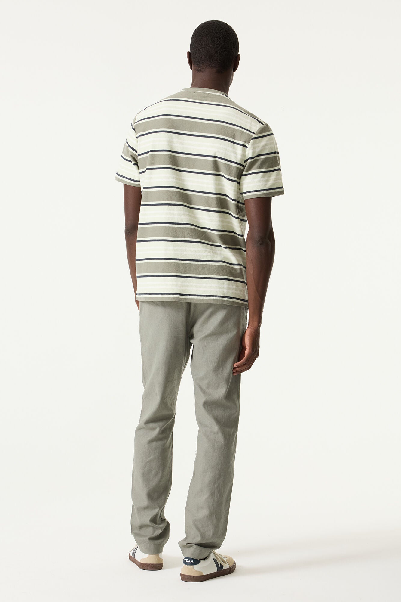 Garcia Jeans Pantalon de Lino Regular Shadow Sage