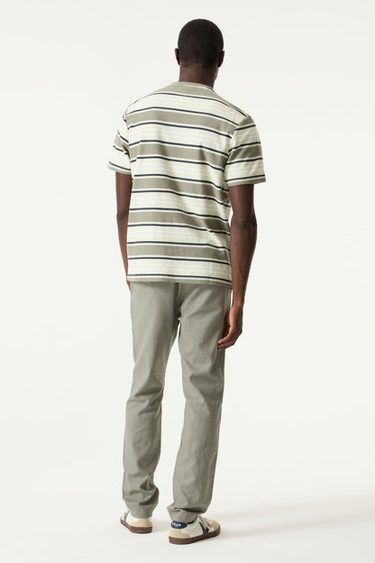 Garcia Jeans Pantalon de Lino Regular Shadow Sage