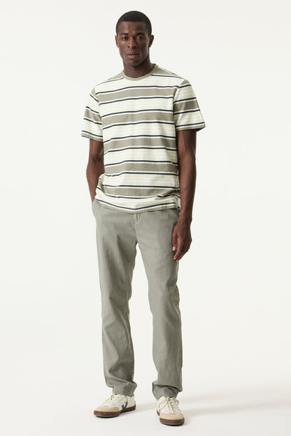 Garcia Jeans Pantalon de Lino Regular Shadow Sage