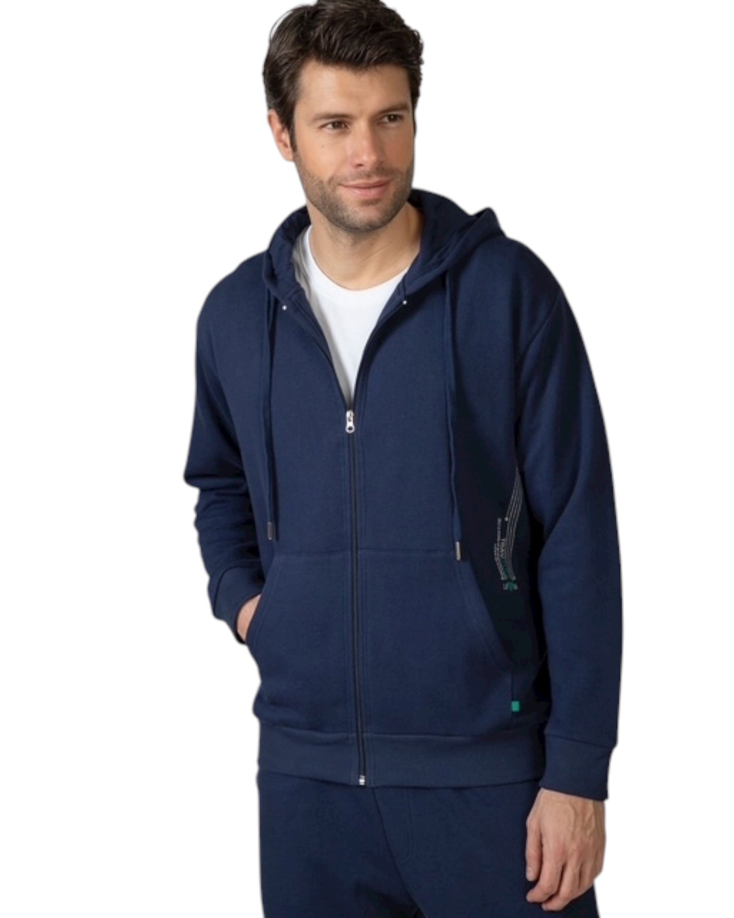 MSN Sudadera con Capucha y Cremallera Massana Blue