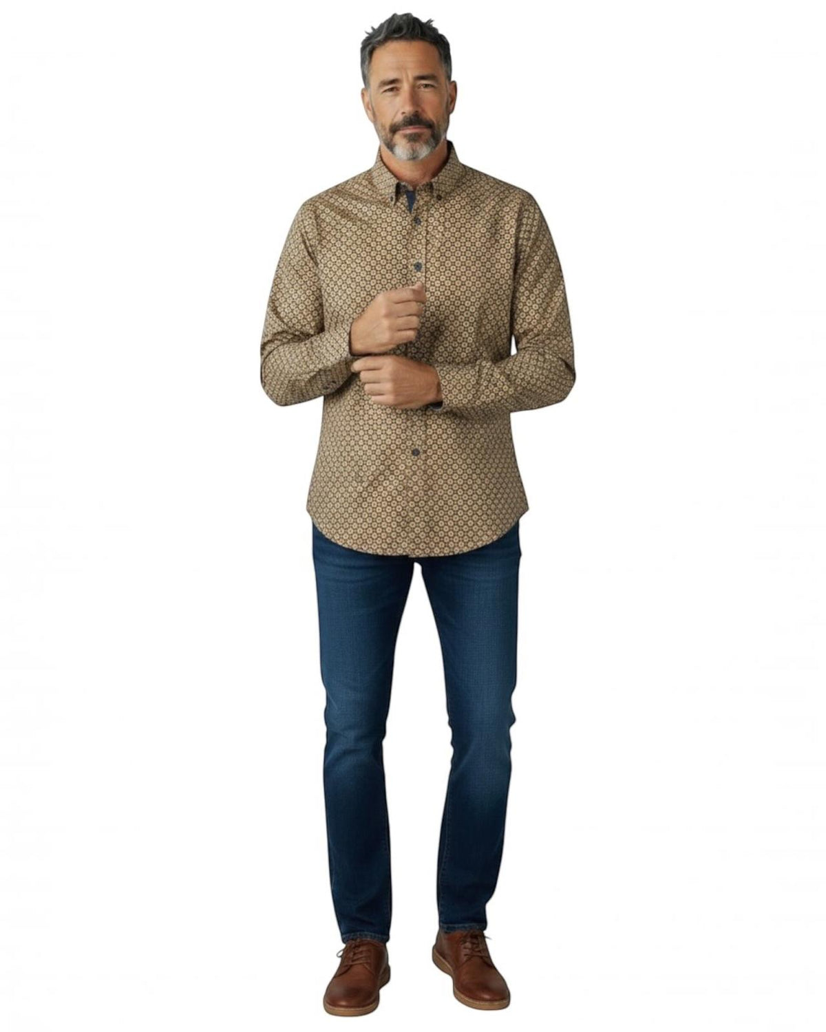 Indicode Jeans Camisa Manga Larga Regular Fit Inharndric Kelp
