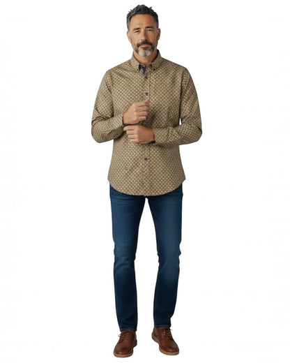 Indicode Jeans Camisa Manga Larga Regular Fit Inharndric Kelp