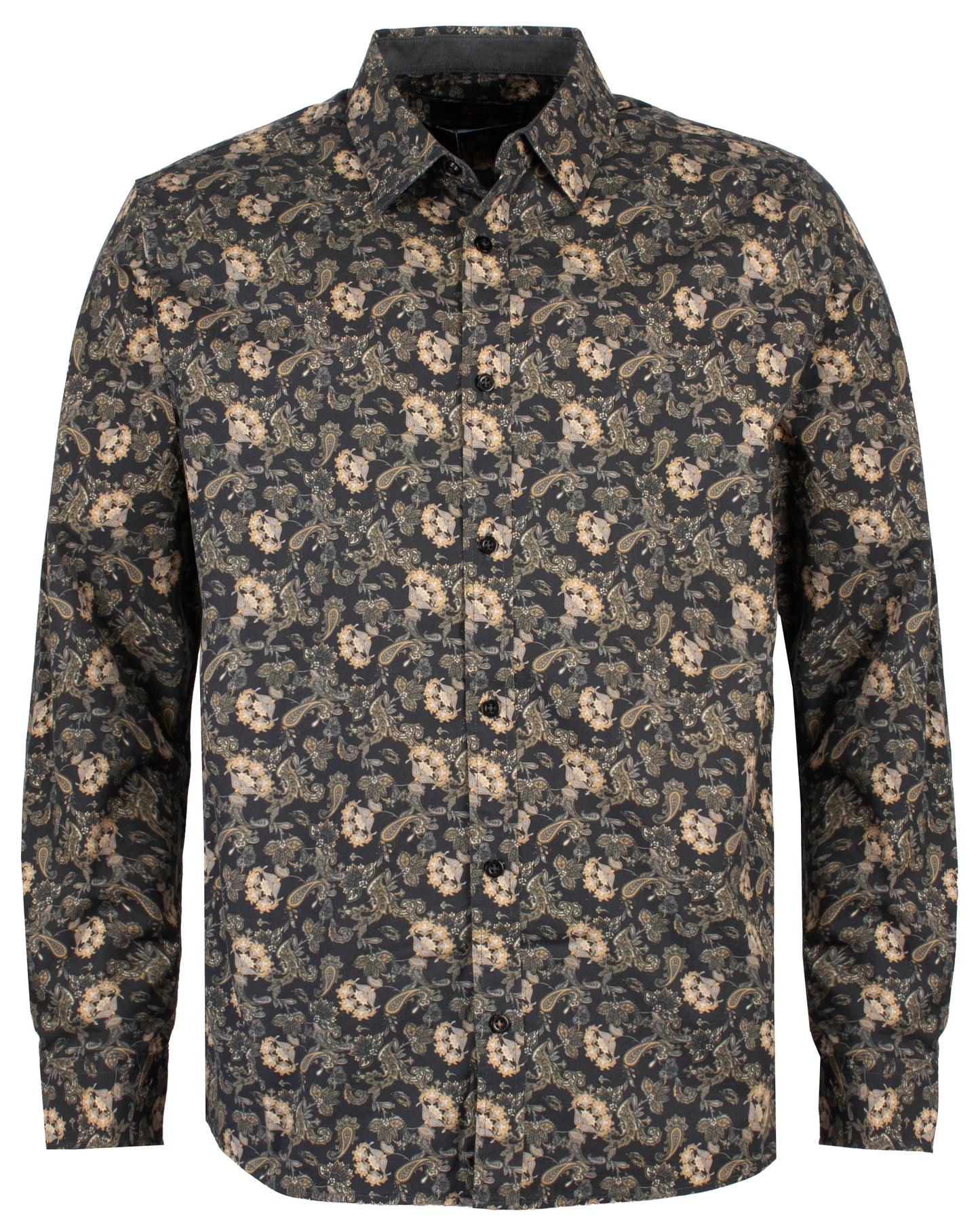 Indicode Jeans Camisa Manga Larga Regular Fit Inmordwyn Jet Black