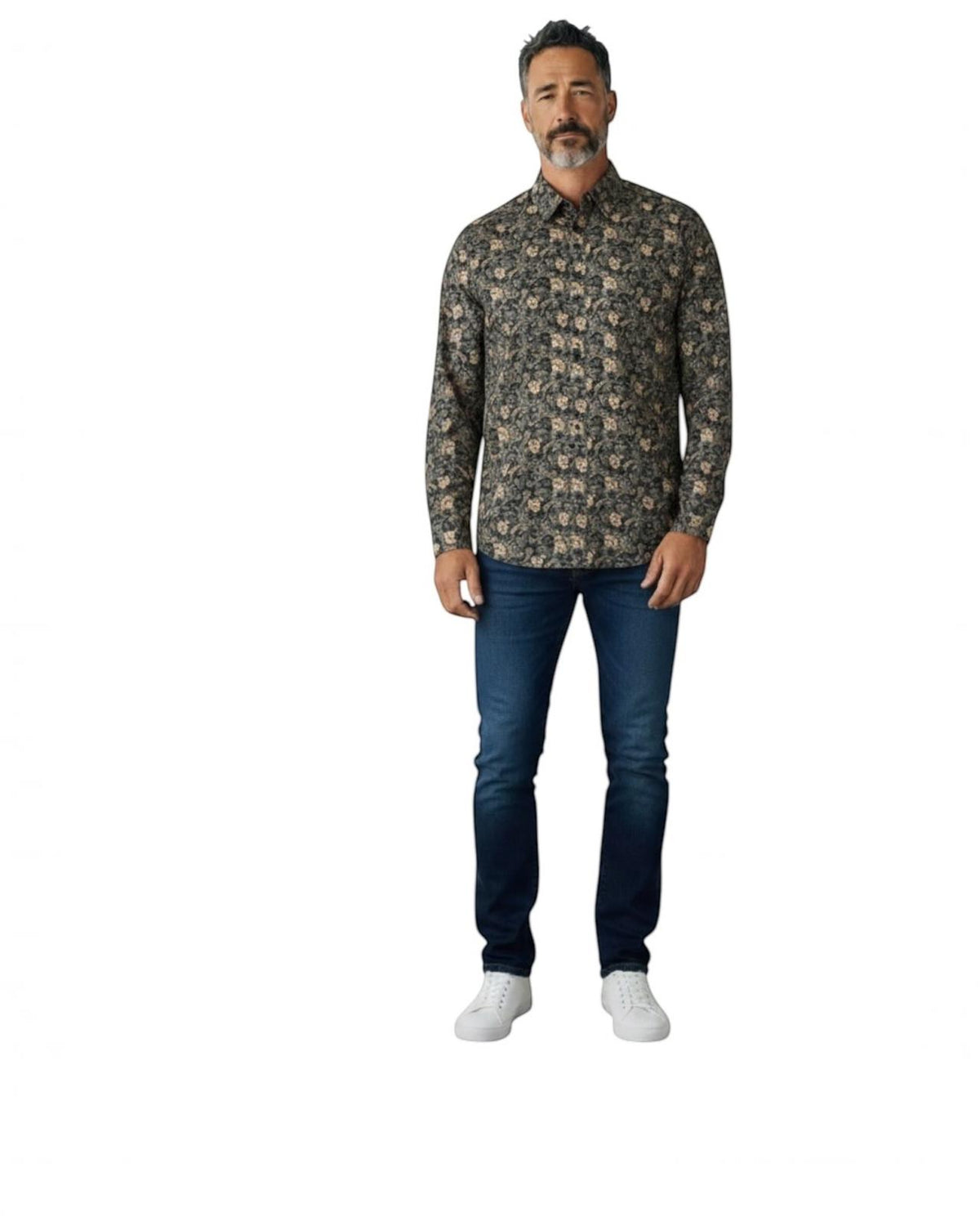 Indicode Jeans Camisa Manga Larga Regular Fit Inmordwyn Jet Black
