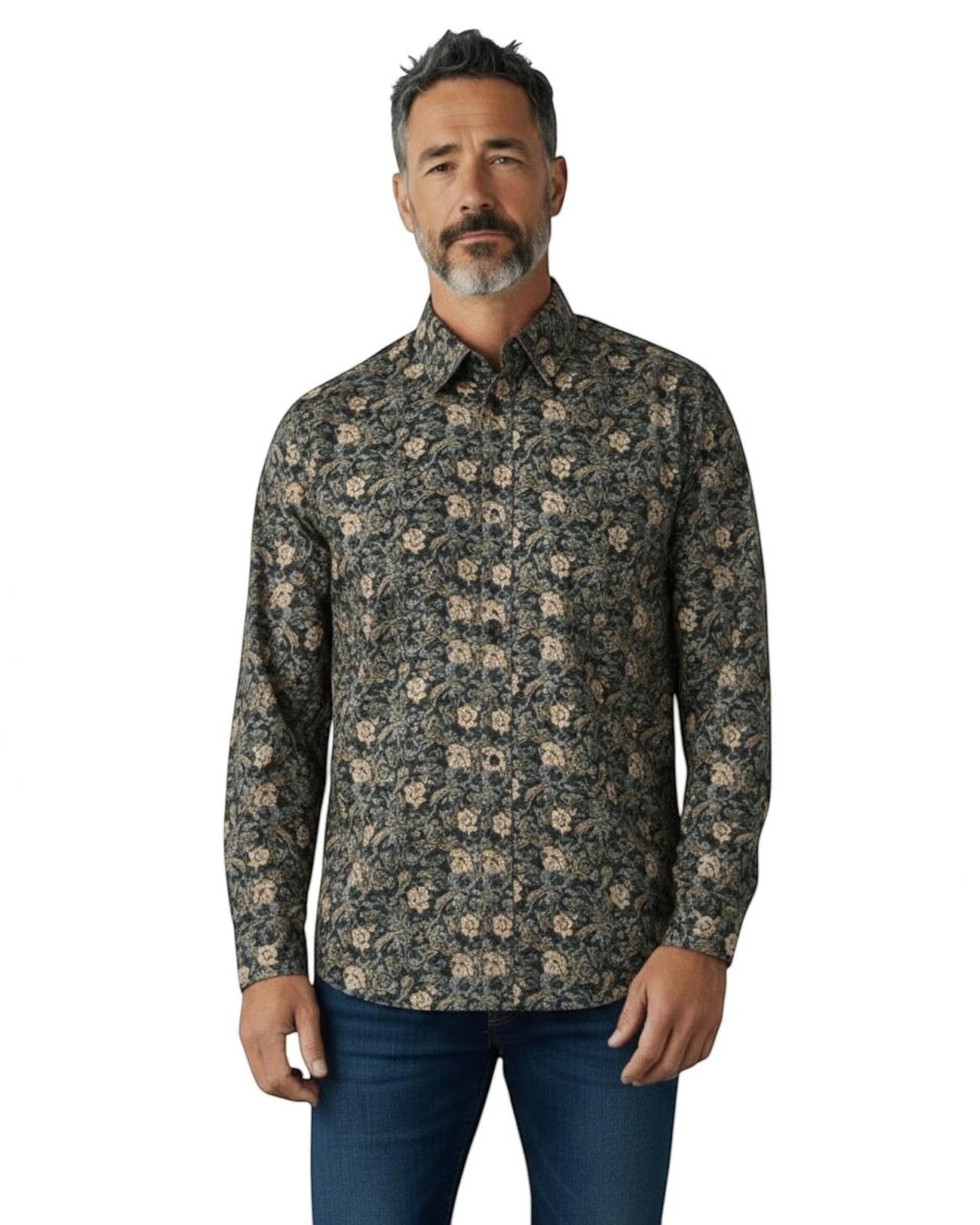 Indicode Jeans Camisa Manga Larga Regular Fit Inmordwyn Jet Black