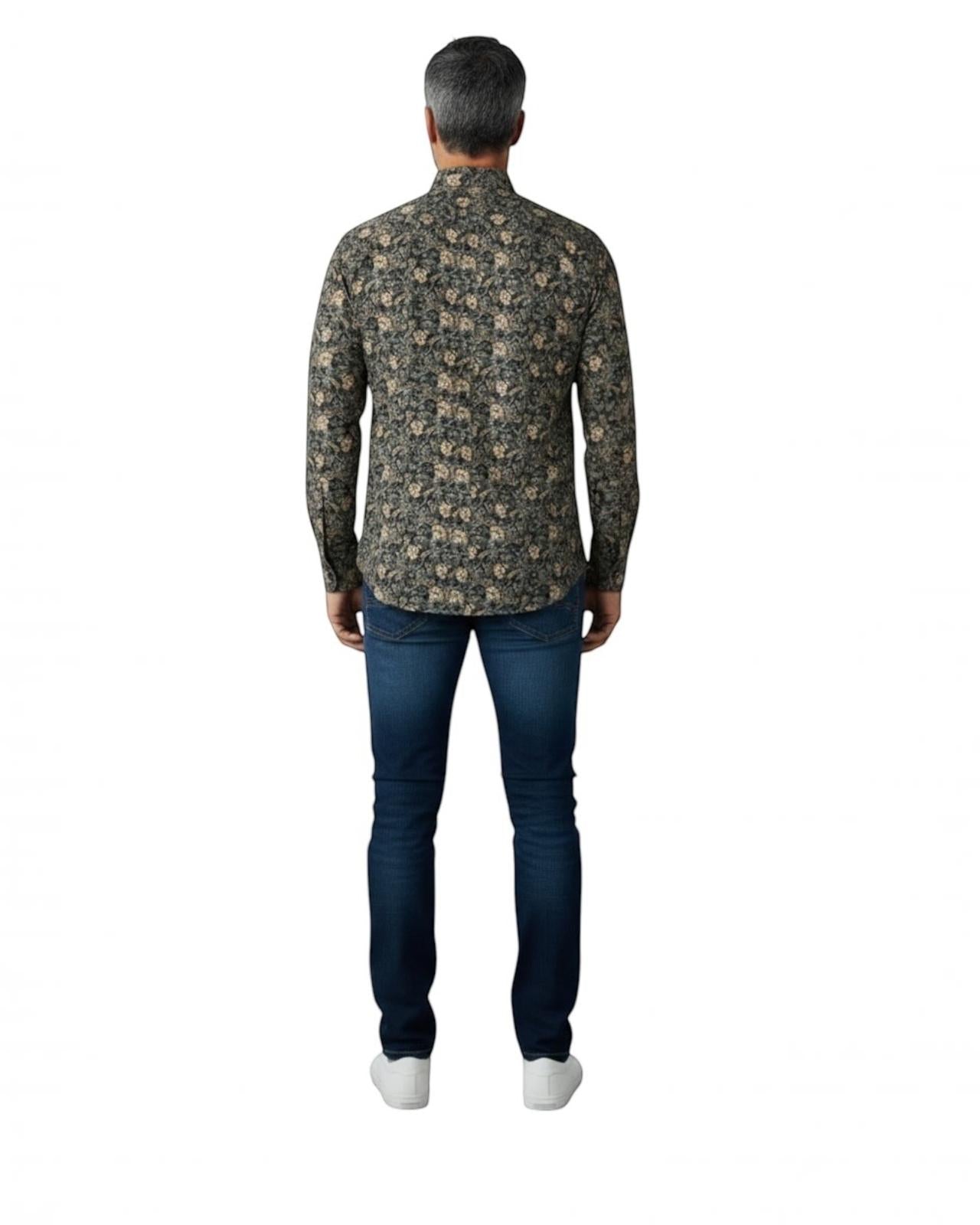 Indicode Jeans Camisa Manga Larga Regular Fit Inmordwyn Jet Black