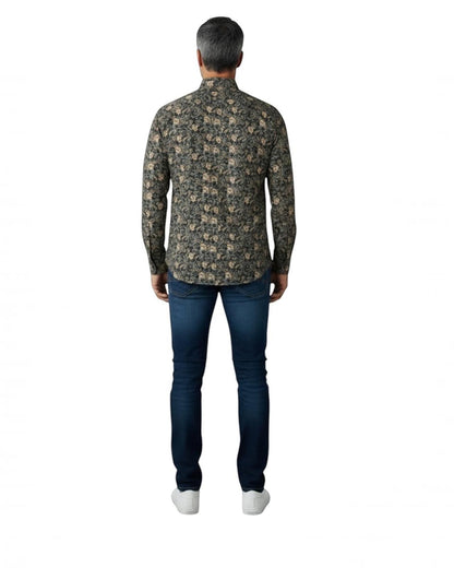Indicode Jeans Camisa Manga Larga Regular Fit Inmordwyn Jet Black