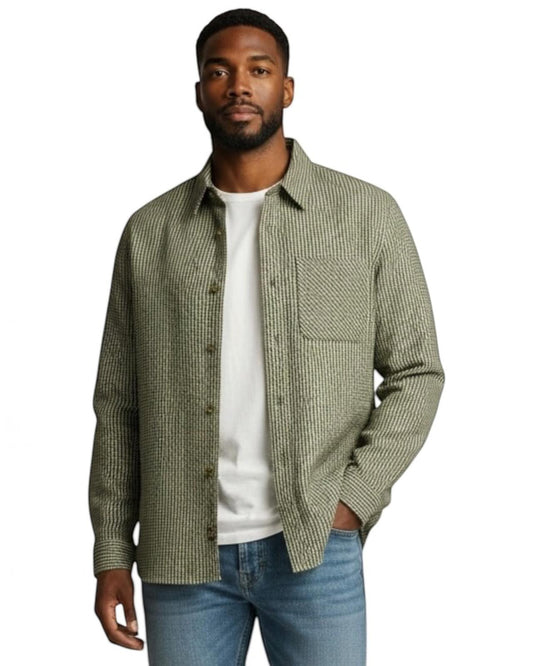 Indicode Jeans Camisa Manga Larga Regular Fit Invalven Olive