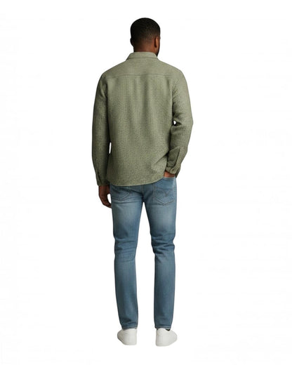 Indicode Jeans Camisa Manga Larga Regular Fit Invalven Olive