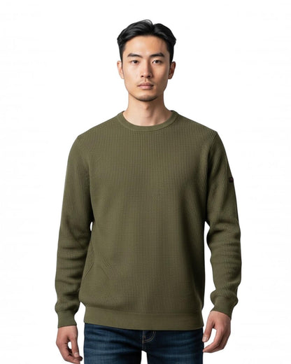 Indicode Jeans Jersey Cuello Redondo Knitwear Inzarholm Olive