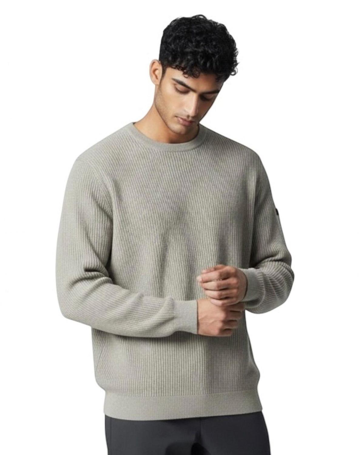 Indicode Jeans Jersey Cuello Redondo Knitwear Inzarholm Stone
