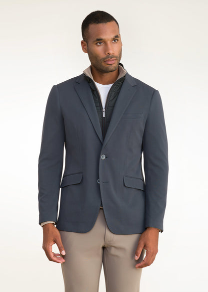 Lino Clemente Americana Letur Slim Fit Petróleo