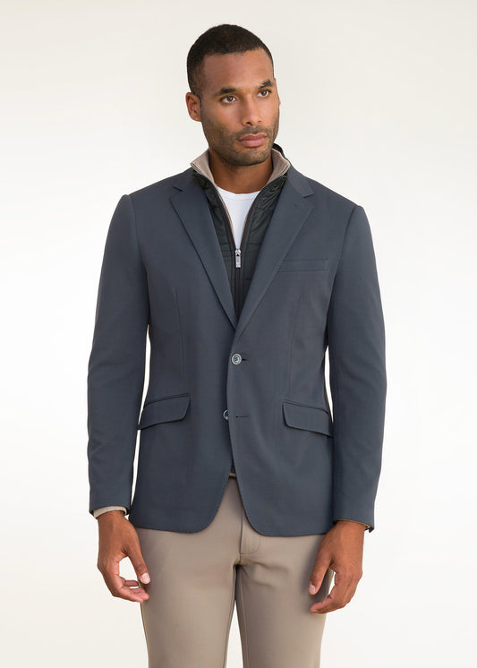 Lino Clemente Americana Letur Slim Fit Petróleo