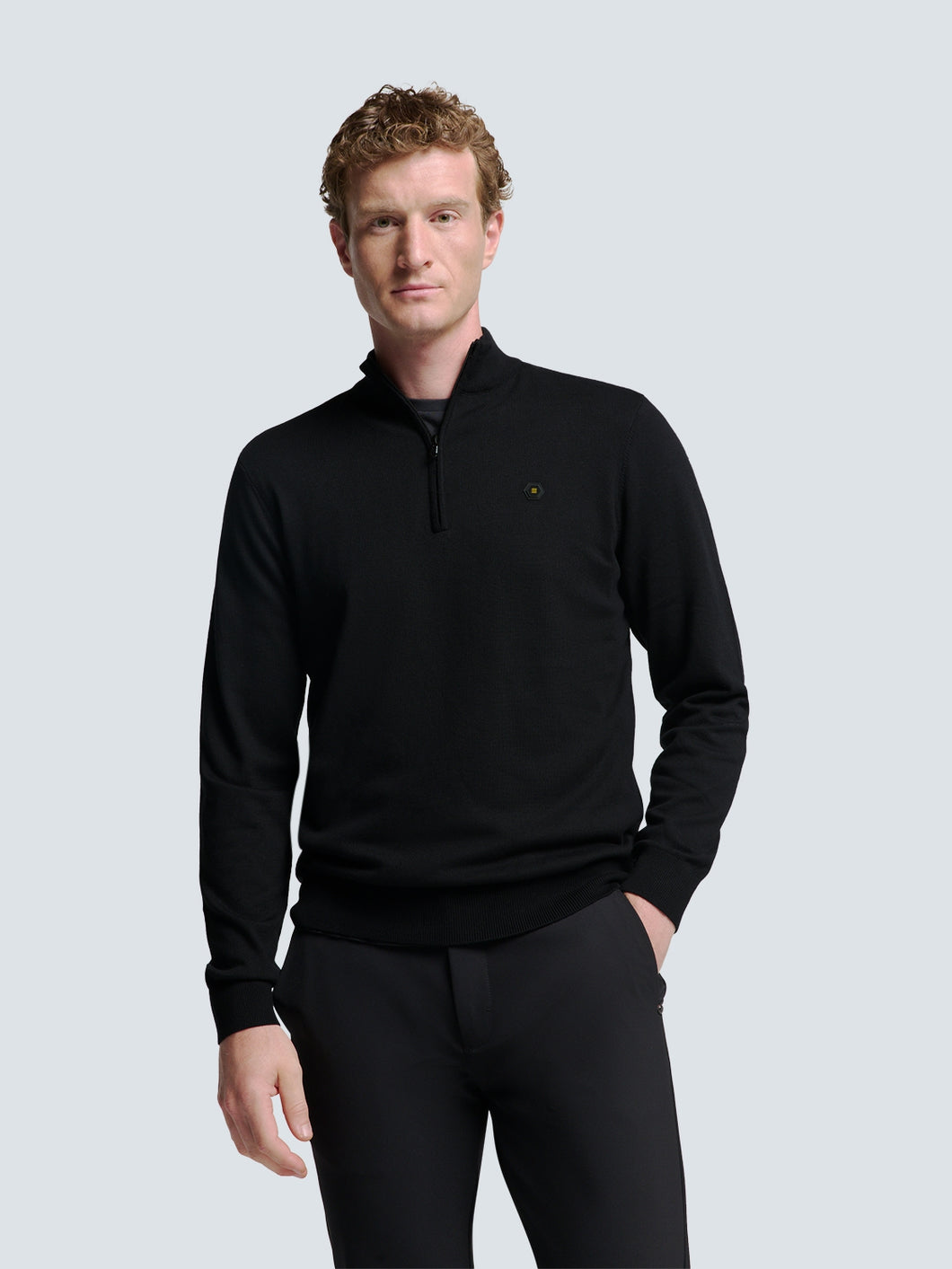 NXS Pullover Cuello Con Media Cremallera No Excess Black