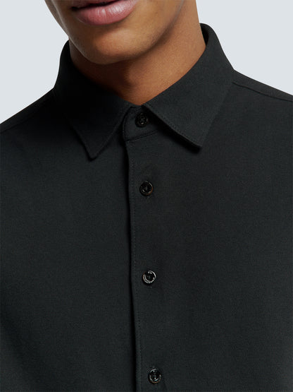 NXS Camisa de Punto Pique No Excess Black