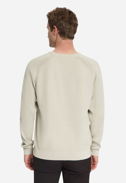 NXS Pullover Crewneck Tuck Stitch No Excess Stone