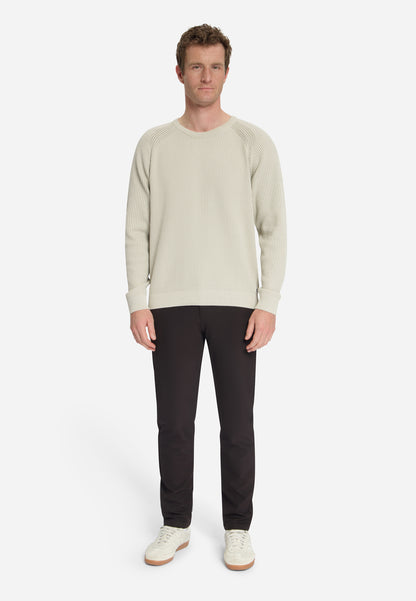 NXS Pullover Crewneck Tuck Stitch No Excess Stone