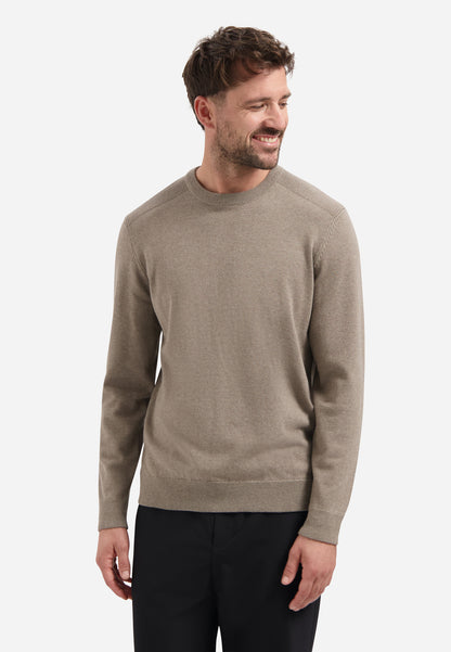 NXS Pullover Crewneck Melange No Excess Clay