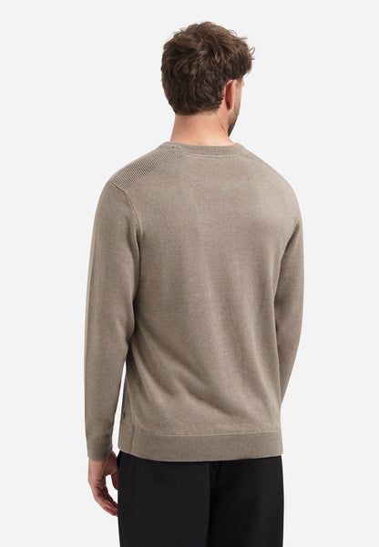 NXS Pullover Crewneck Melange No Excess Clay