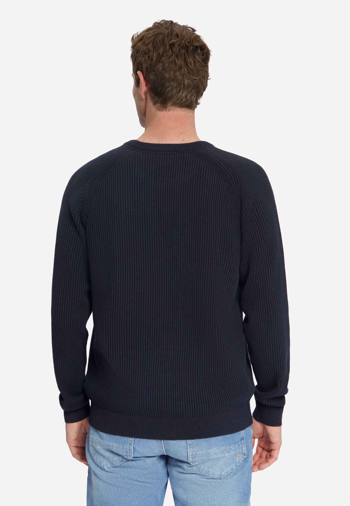 NXS Pullover Crewneck Tuck Stitch No Excess Dark Night
