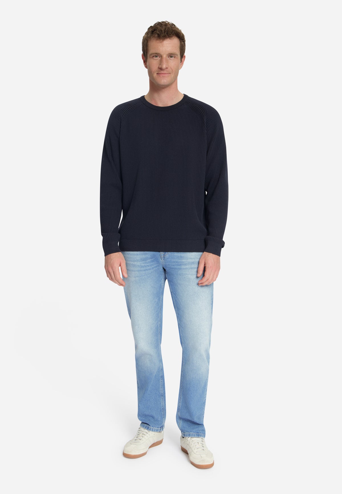 NXS Pullover Crewneck Tuck Stitch No Excess Dark Night