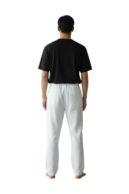 CC Pantalon de Lino Carlos Cordoba Blanco