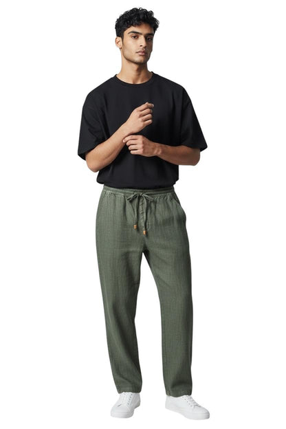 CC Pantalon de Lino Carlos Cordoba Khaki