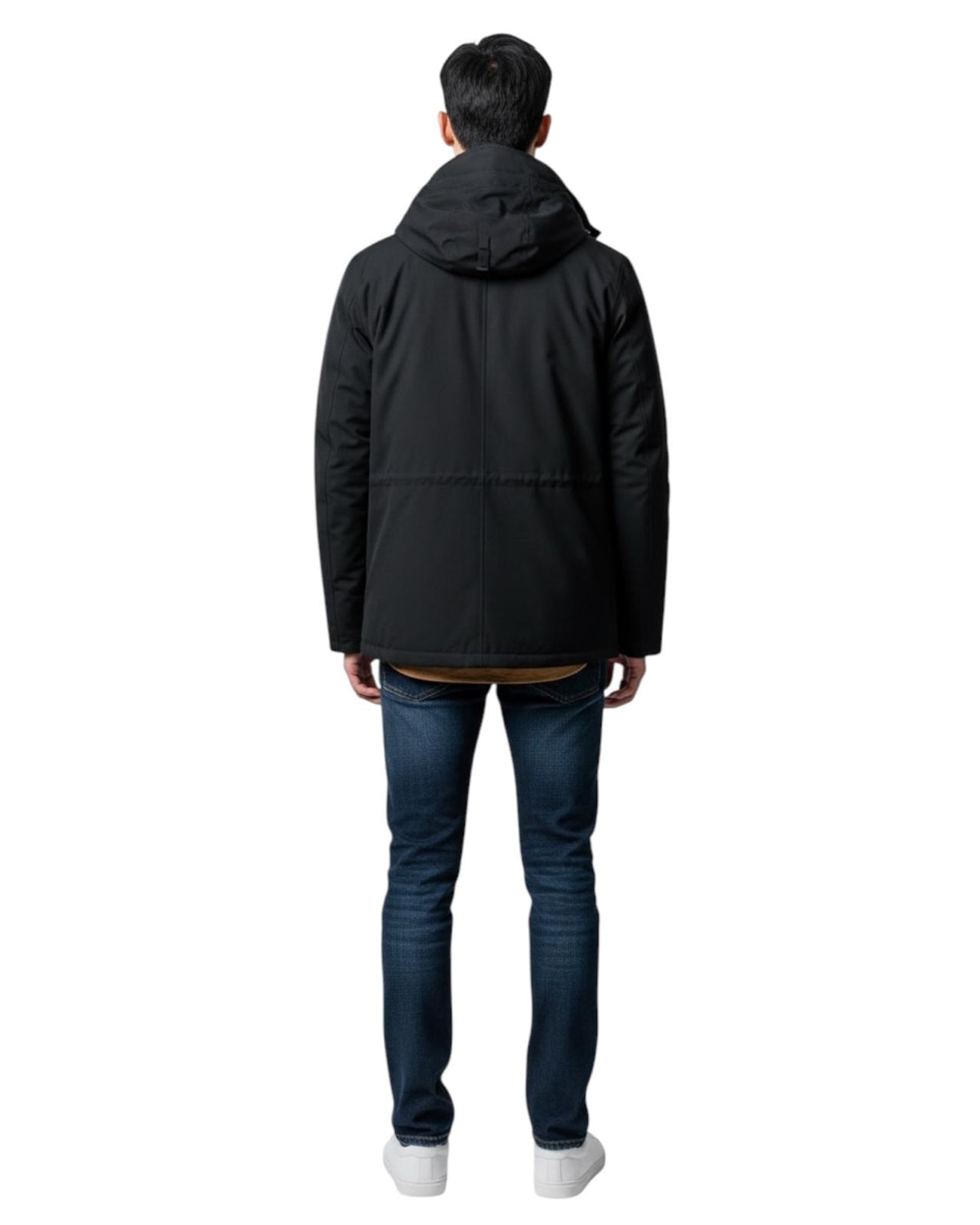 Dario Beltran Parka Acolchada Con Capucha Desmontable Black