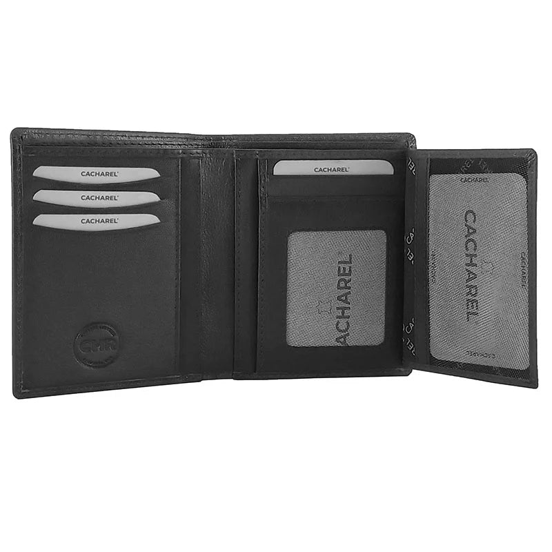 Billetero Vertical Sin Monedero Cacharel Negro