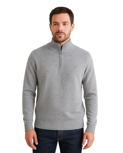 Tome Pullover con Media Cremallera Grey