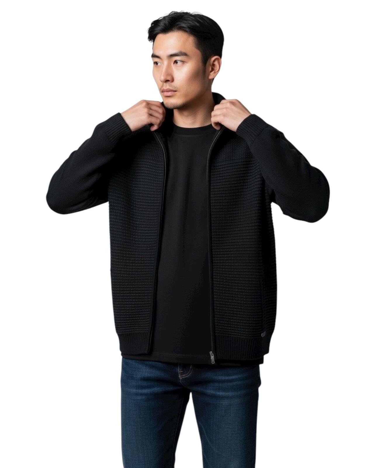 Tome Cardigan con Cremallera Blue