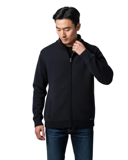 Tome Cardigan con Cremallera Blue