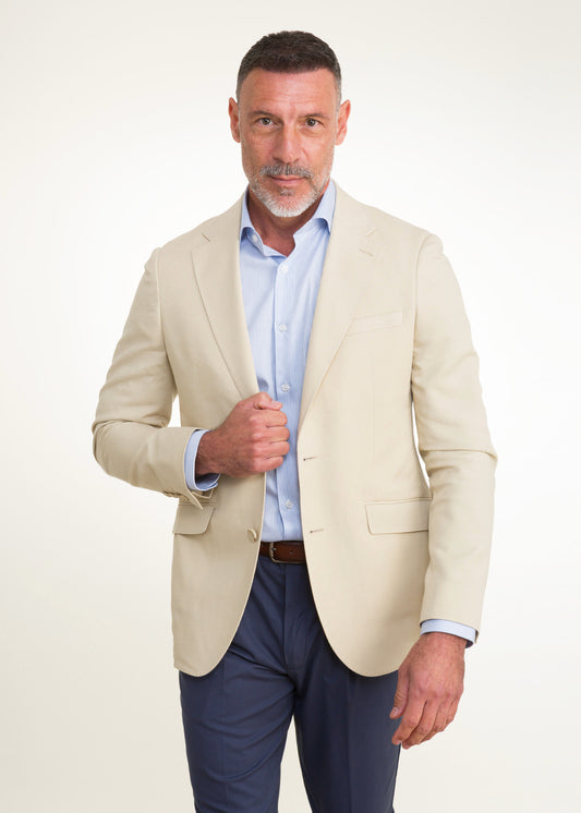 LC Americana Regular Fit Trento Lino Clemente Arena