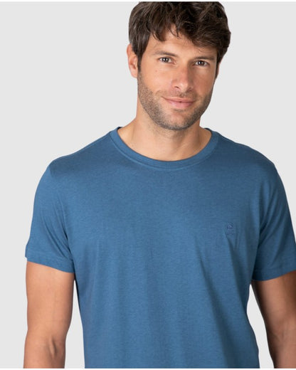 MSN Camiseta Manga Corta de Modal Massana Azul
