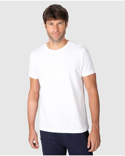 MSN Camiseta Manga Corta de Algodon Massana Blanca