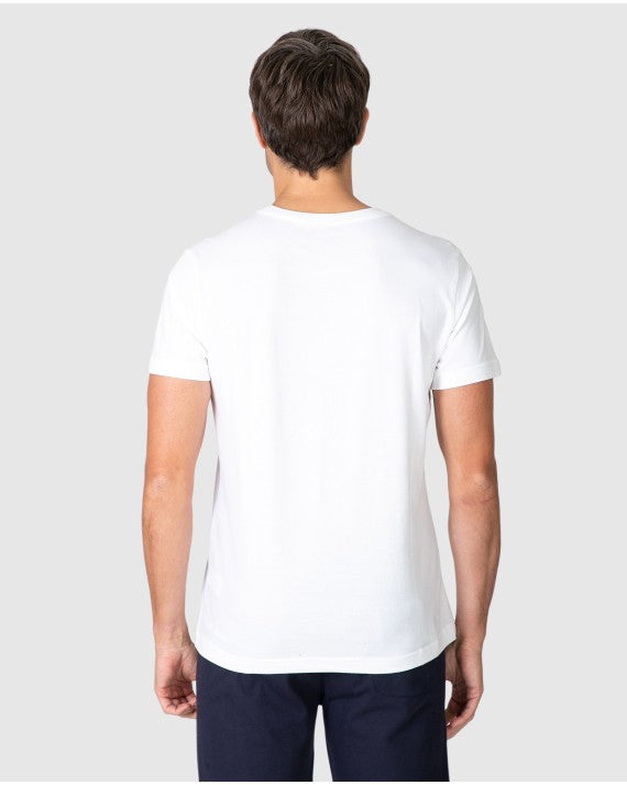 MSN Camiseta Manga Corta de Algodon Massana Blanca
