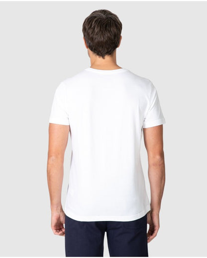 MSN Camiseta Manga Corta de Algodon Massana Blanca