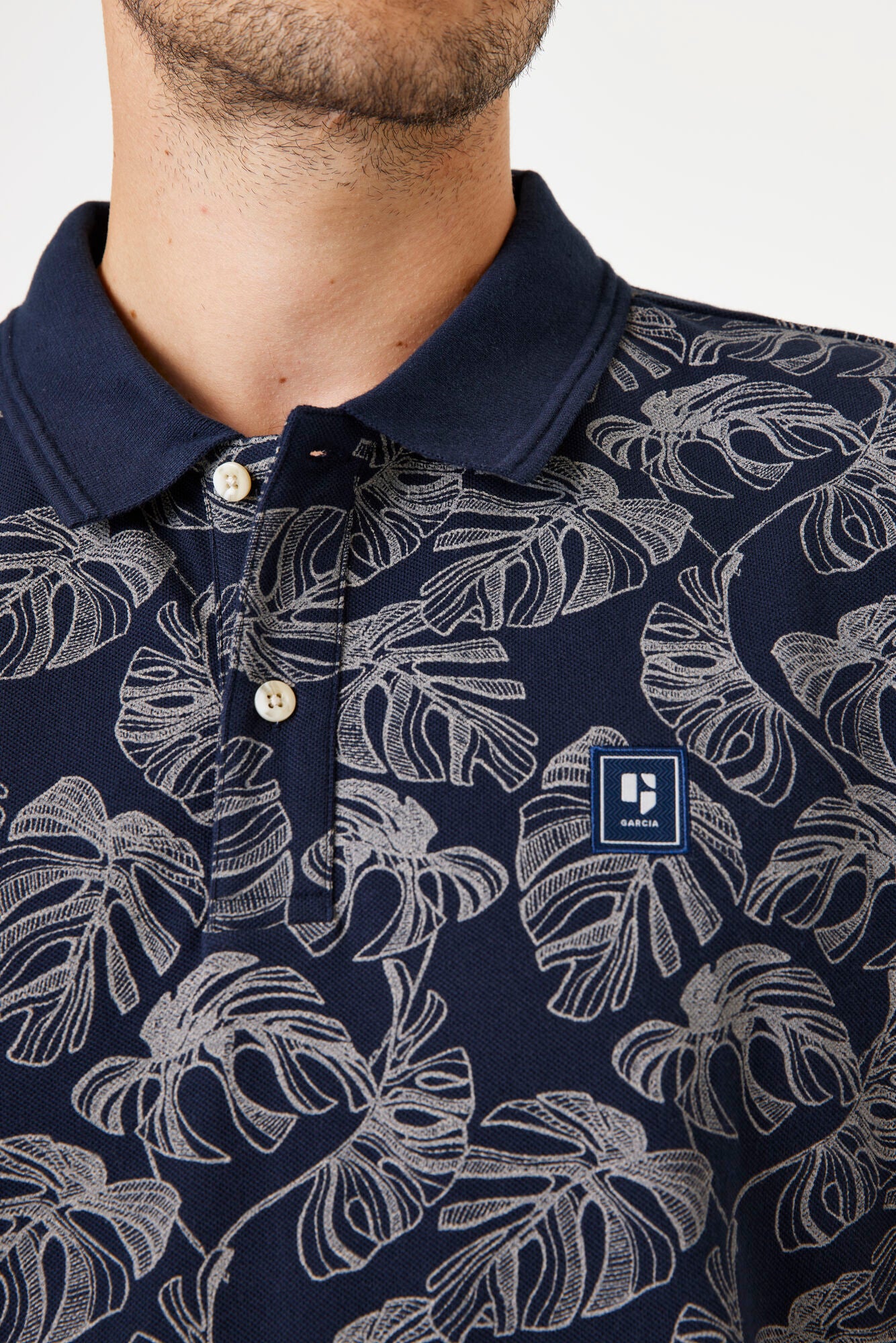 Garcia Jeans Polo Estampado Deep Ink