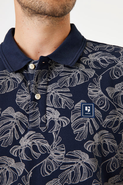 Garcia Jeans Polo Estampado Deep Ink