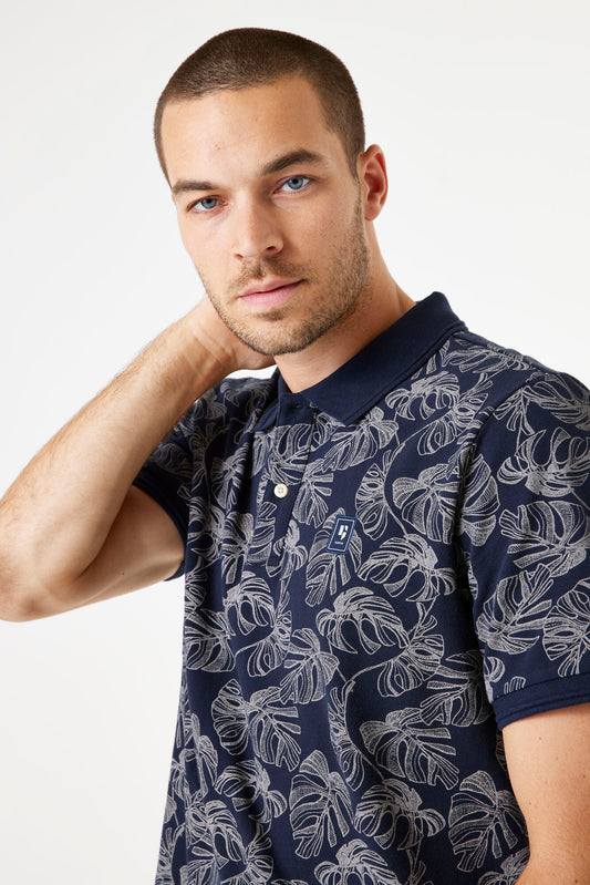 Garcia Jeans Polo Estampado Deep Ink