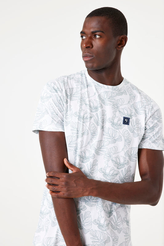 Garcia Jeans Camiseta Cuello Redondo White