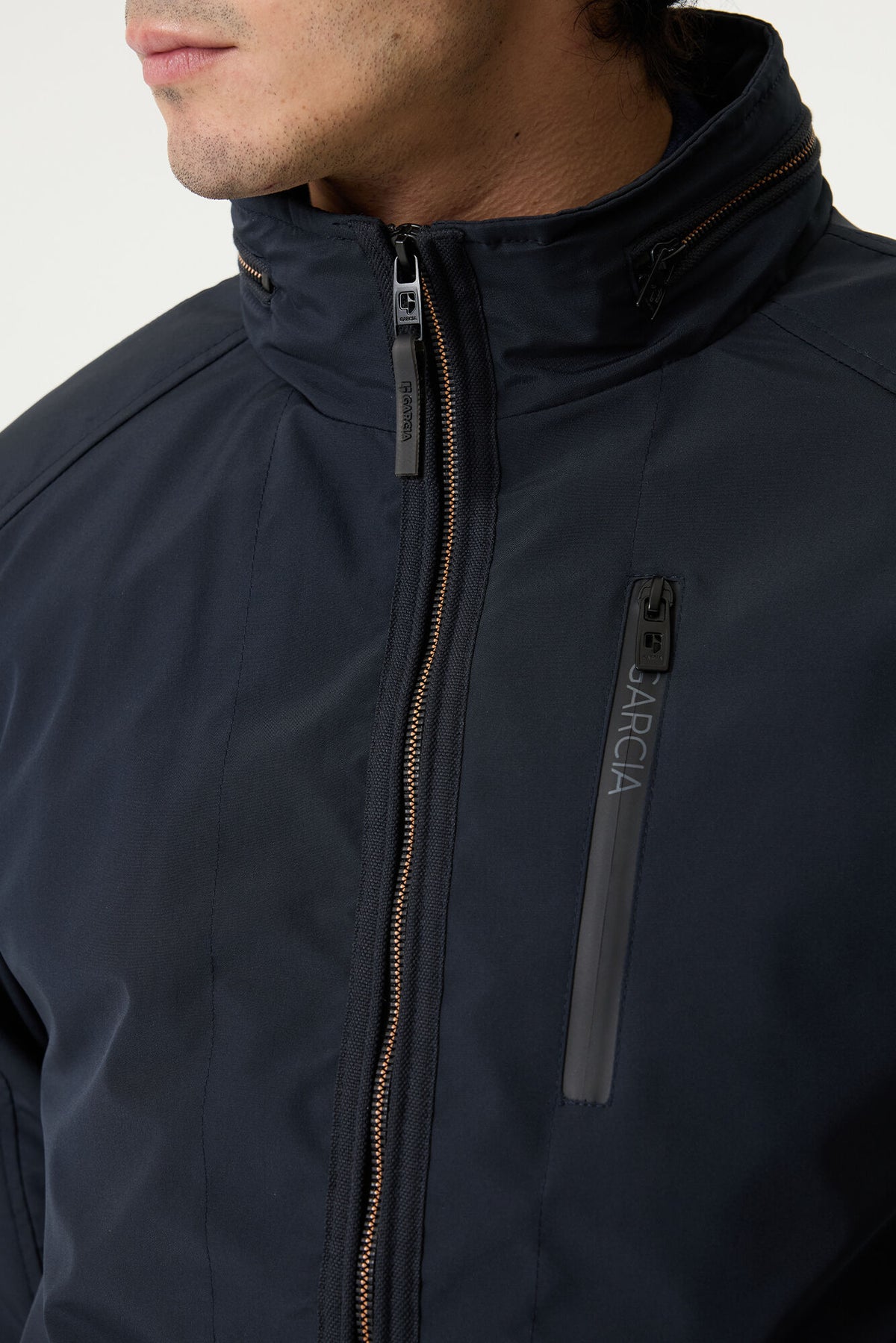 Garcia Jeans Chaqueta Lisa Acolchada Dark Navy